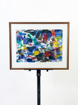 Mid Century Abstract Painting by R.Walker