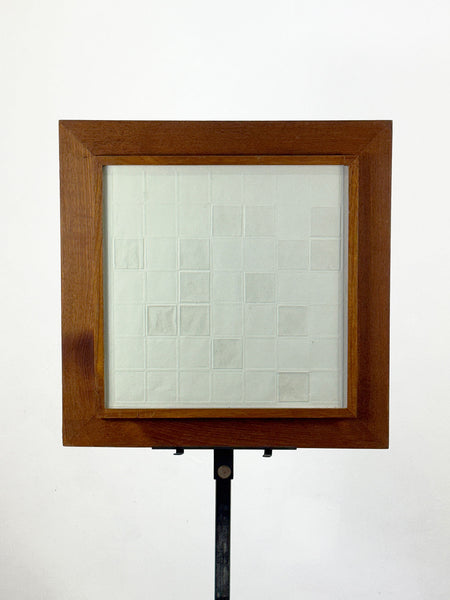 Original Neville Simmons Mid Century Embossed Squares Picture