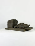 Vintage Stone Loaf of Bread Sculpture