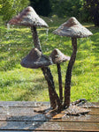 Mid Century Lead Garden Sculpture Mushroom Fountain