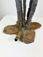 Mid Century Lead Garden Sculpture Mushroom Fountain