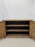 Irish Antique Pine Cabinet Sideboard