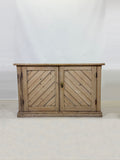 Irish Antique Pine Cabinet Sideboard