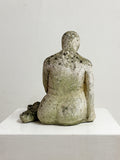 Signed Weathered Garden Statue in the Manner of Henry Moore