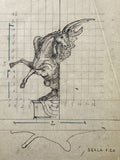 Early C20th Drawing of Pegasus