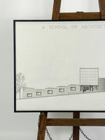 Framed Architectural Drawing - A School of Architecture