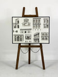 Framed Architectural Drawings - Building Facades
