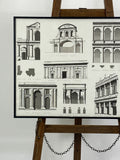 Framed Architectural Drawings - Building Facades