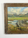 Vintage Oil Painting on Canvas, Signed Wyn Stringer