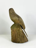 Vintage Hand Carved Wooden Falcon