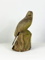 Vintage Hand Carved Wooden Falcon