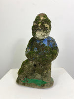 Vintage Weathered Painted Stone Gnome