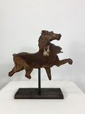 Antique Cast Iron Horse on Stand