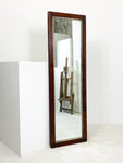 Antique Mahogany & Silver Tall Shop Mirror