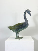 Pair of Vintage Zinc Geese