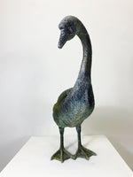 Pair of Vintage Zinc Geese