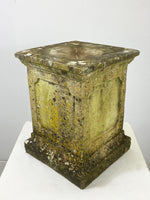 Pair of Weathered Garden Pedestals