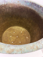Large Antique Copper Cauldron Pot or Planter