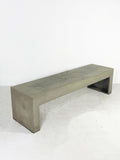 Pair of Minimalist Concrete Benches by Lyon Beton - Naturally Weathered - 5FT