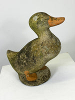 Weathered Garden Stone Duck