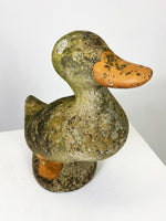 Weathered Garden Stone Duck
