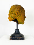 Vintage Terracotta Bust on Display Stand