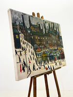 The Fairground, Large L S Lowry Painting by Lockyer Alsop