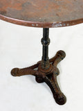 Vintage Cast Iron Table & Round Copper Top