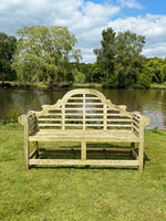 Silvered Lutyens Teak Bench