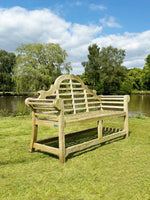 Silvered Lutyens Teak Bench