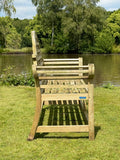 Silvered Lutyens Teak Bench