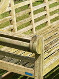 Silvered Lutyens Teak Bench