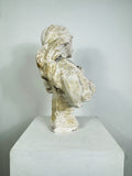 Weathered Female Plaster Bust