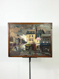 Vintage Oil Painting 'Stormy Night'