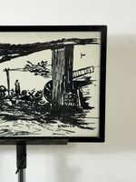 Pen and Ink Drawing, signed W R Webb