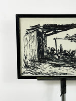 Pen and Ink Drawing, signed W R Webb