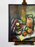 Mid Century Still Life Oil On Canvas, Signed R Boivin 1940's