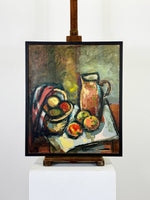 Mid Century Still Life Oil On Canvas, Signed R Boivin 1940's