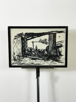 Pen and Ink Drawing, signed W R Webb