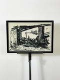 Pen and Ink Drawing, signed W R Webb