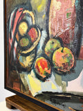 Mid Century Still Life Oil On Canvas, Signed R Boivin 1940's