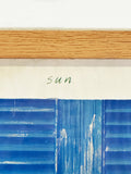 Original David Hockney Poster Print, Sun