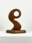 Mid Century Teak Abstract Sculpture