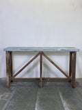 Pottery Studio Table, with Zinc Top