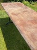 Metal Garden Table with Zinc Top