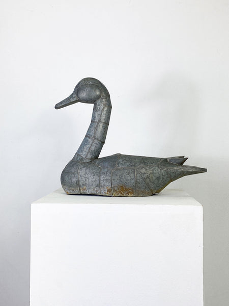 Folk Art Metal Duck