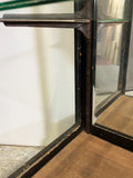 Ebonised Mirror Backed Shop Display Cabinet