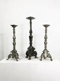 17th to 18th Century Pewter Candlesticks