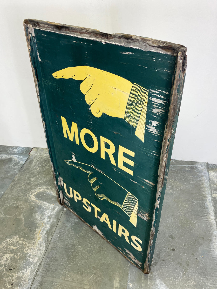 Large Pointing Hand Shop Sign