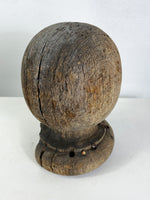 Large Antique Wooden Ball Finials